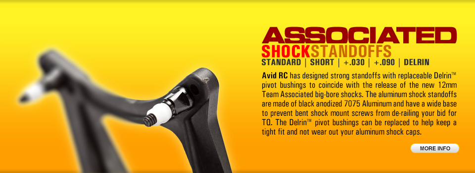Avid RC Shock Standoffs for Associated