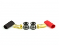 Gold Battery Bullets w/ Shrink Tubing | 4mm